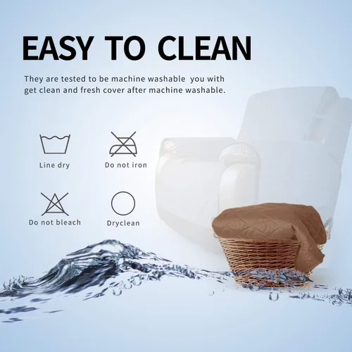 Vista 430 de Easy-Going - Funda reversible para sofá reclinable, resistente al agua, protector de muebles con correas elásticas, para mascotas y niños