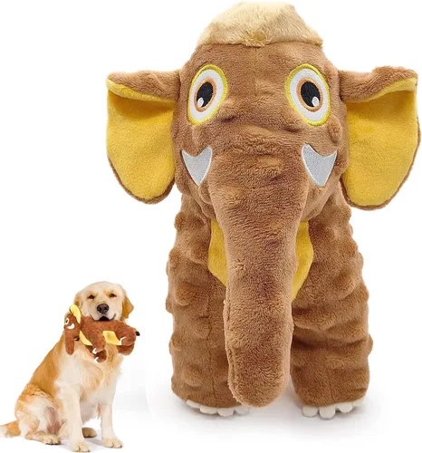 Letsmeet Juguetes para perros duraderos y chirriantes de felpa para la dentición del cachorro, juguetes masticables para perros pequeños, medianos y