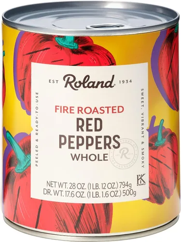Vista 6 de Pimientos rojos asados Roland, 28 oz