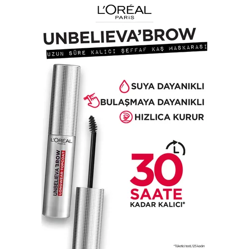 Vista 5 de L'Oreal Paris Unbelieva-Brow - Capa de larga duración para cejas, impermeable, resistente a las manchas, a prueba de transferencia, secado rápido