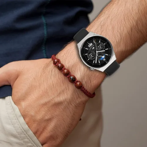 Vista 2 de Chofit Compatible con correas de reloj inteligente Ddidbi/Aptkdoe, pulsera de silicona suave, correa de repuesto ajustable de liberación rápida