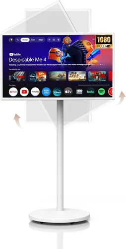 HORION Google TV portátil de 32 pulgadas, 1080P FHD Rolling Smart TV con