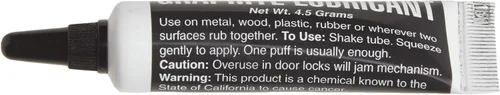 Vista 3 de Lucky Line Lubricante en Polvo para Cerraduras Secas de Grafito, 4.5 Gramos (9501), Negro y Blanco