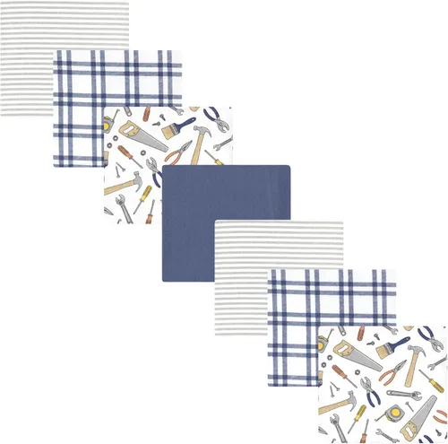Vista 207 de Hudson Baby Unisex Baby Cotton Flannel Receiving Blankets Bundle, Bonjour, One Size (Pack of 2)