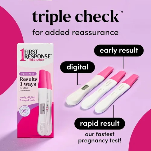 Vista 3 de First Response Prueba de embarazo Triple Check 3 ct.
