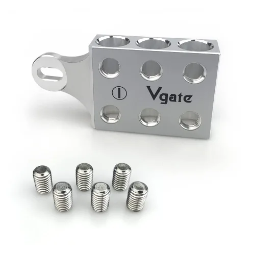 Vista 2 de Vgate Terminales de batería de poste de calibre 6x2/0 AWG, para batería de litio o de ácido de plomo AGM con extremos de perno o espárragos