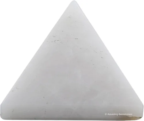 Vista 71 de Amazing Gemstone Piedras curativas de cristal de pirámide de piedra lunar arcoíris – Estatuilla de pirámide de piedra natural de 1 pulgada