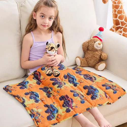 Vista 37 de yescool Black Checkered Weighted Lap Pad 2 Pounds Cooling Weighted Lap Blanket, Plaid Small Weighted Blanket, Weighted Throw Blankets Gifts for