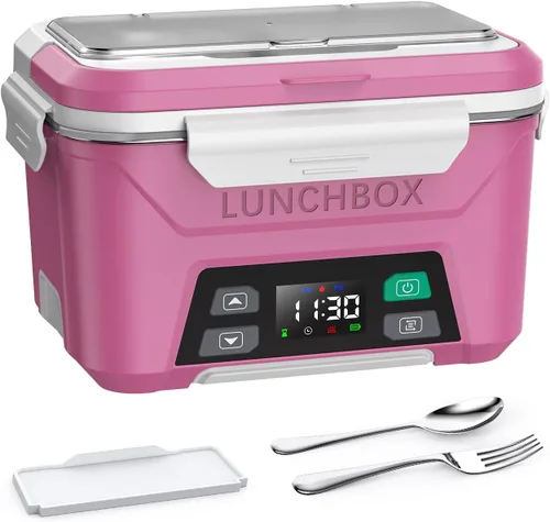 Vista 11 de EAST OAK Cordless Electric Lunch Box for Adults, Heated Lunch Box Battery Powered with Automatic Heating, 5.5 Cups Portable Food Warmer with
