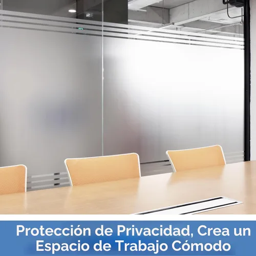 Vista 6 de HIDBEA Película de Privacidad para Ventana, Película Decorativa de Adhesión Estática, Película Esmerilada No Adhesiva con Control de Calor y Bloqueo