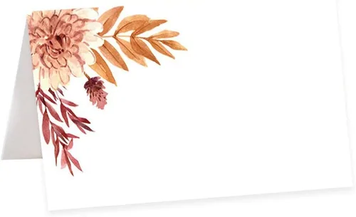 Vista 86 de Andaz Press Tarjetas de mesa de otoño y otoño con hojas de arce para mesas de fiesta de boda, tarjetas de lugar con nombre de asientos, puntuadas
