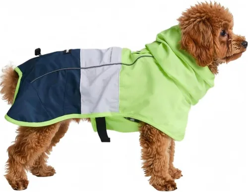 Vista 8 de Spark Paws - Chaqueta impermeable para perros, resistente al viento, para perros pequeños, medianos, grandes y extragrandes, traje reflectante