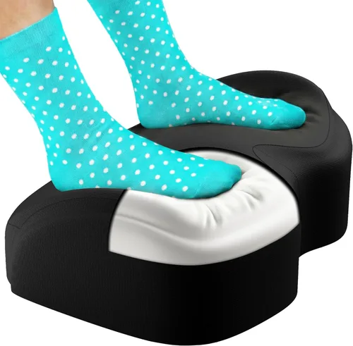 Reposapiés para debajo del escritorio en el trabajo - Taburete de oficina de espuma viscoelástica y reposapiés debajo del escritorio con almohada de