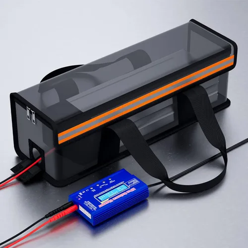 Vista 4 de Zeee Lipo Safe Ebike Battery Bolsa de carga ignífuga a prueba de explosiones Bolsa de batería Lipo de gran capacidad para carga de almacenamiento