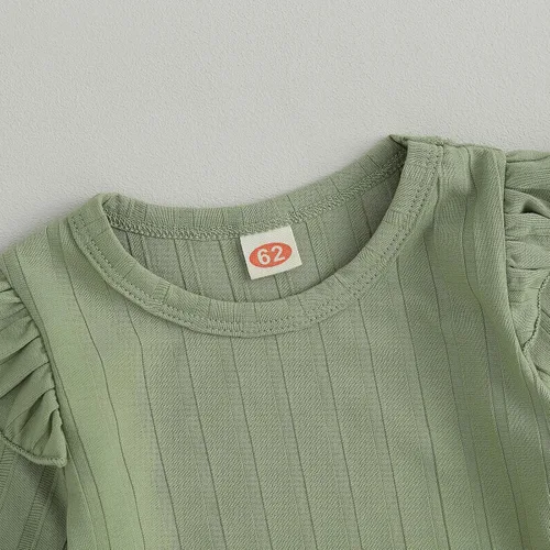 Vista 4 de TheFound Ropa de primavera para bebé recién nacida, traje de San Valentín, manga larga, estampado de corazón, sudadera con pantalones