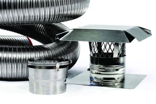 Vista 8 de Fireside Chimney Supply FireFlex 316Ti kit de accesorio interior de conducto de chimenea flexible