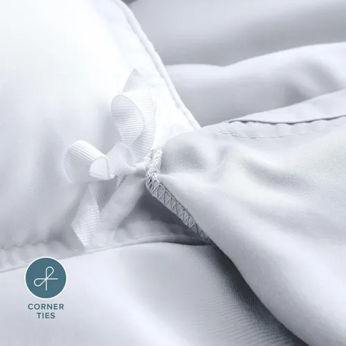 Vista 7 de Bare Home - Funda de edredón de ropa de cama extra larga - Colección premium de 1800 hilos súper suave - Funda de edredón ligera y fresca - Ropa
