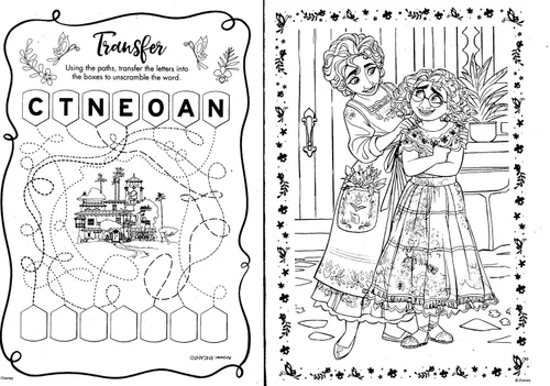 Vista 3 de Disney Encanto - Jumbo Coloring & Activity Book Book 80 pages (Set of 2 Books)