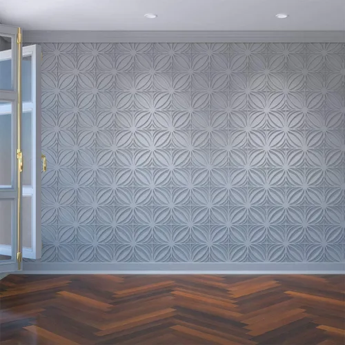 Vista 26 de 7 3/8"W X 7 3/8"H Extra Pequeña Otis Decorativos Paneles De Pared De Madera De Calado, Hickory