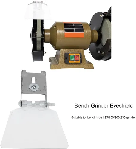 Vista 5 de Accesorios para amoladora de banco pequeño, cubierta de escudo para amoladora de banco, 2 unidades, amoladora de banca, protector de ojos, amoladora