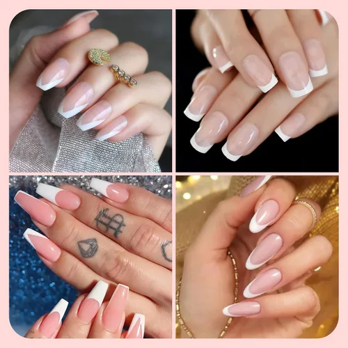 Vista 6 de BTArtbox Sellador de uñas francés, herramientas de uñas de punta francesa con raspador de uñas y cabezal de sello reemplazable, kit de sellado