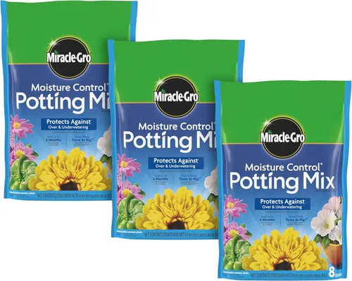 Vista 14 de Miracle-Gro Mezcla para macetas con control de humedad, para plantas en contenedor, protege contra el riego excesivo y insuficiente, 8 cuartos