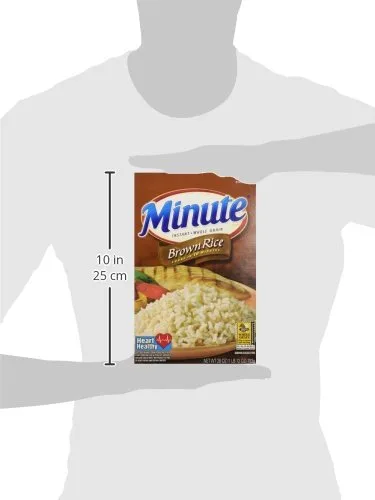 Vista 8 de Minute Arroz integral, arroz integral instantáneo para comidas rápidas, caja de 28 onzas