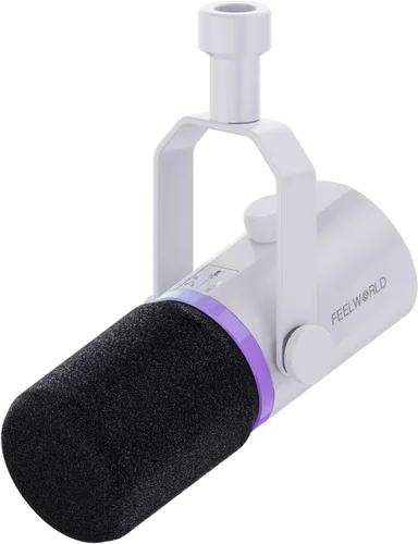 Vista 11 de FEELWORLD PM1 XLR - Micrófono dinámico USB para grabación de podcasts, PC, juegos de computadora, transmisión en vivo, voz en off, micrófono