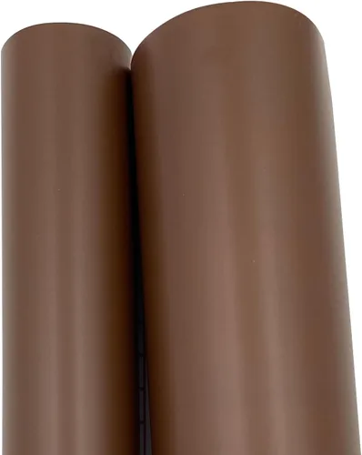 Vista 8 de Yifely Pegatina autoadhesiva de papel marrón sólido para muebles, revestimiento de estantes, 17.7 pulgadas por 9.8 pies