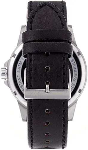 Vista 3 de hugo boss Men s Aviator reloj 1513515negro 44mm acero inoxidable