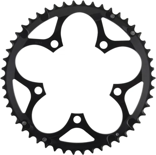 Vista 2 de Sram Road Chainring Road 50T 5 Tornillos 4.331 in BCD Aluminio (50-34) 0.157 in Negro, 11.6215.197.060