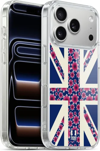 Vista 307 de Head Case Designs Blue Gingham Union Jack Collection - Funda de gel suave compatible con Apple iPhone 7 Plus/iPhone 8 Plus
