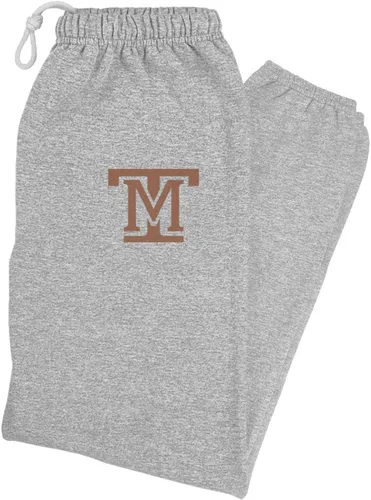Vista 33 de LOGOVISION Pantalones deportivos, jogger para hombre con logotipo primario colegial, colección Heather atlética