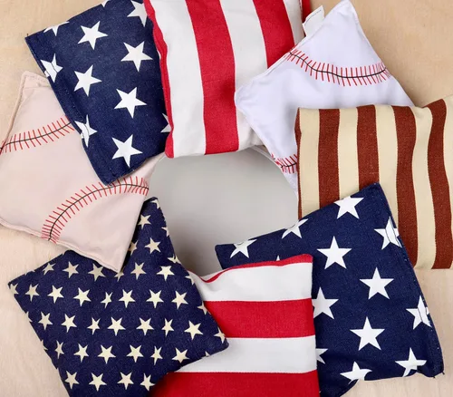 Vista 5 de SPORT BEATS Juego de 8 Bolsas de Cornhole de Peso y Tamaño Reglamentario Incluye Estuche de Transporte