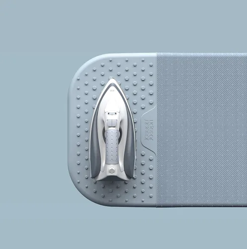 Vista 3 de Joseph Joseph Glide Tabla de planchar con patas compactas y soporte integrado para plancha de vapor, regular, gris y amarillo