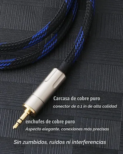 Vista 4 de Audiophile - Cable de audio HiFi OFC de 0.138 in macho a 2 RCA macho, cable de audio para conectar un teléfono inteligente, tableta o reproductor