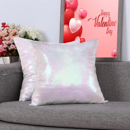 Vista 28 de Eternal Beauty Juego de 2 fundas de almohada decorativas con lentejuelas, fundas de almohada negras para sofá, cama, almohadas de 18 x 18 pulgadas