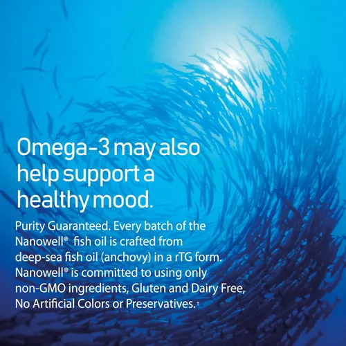 Vista 5 de NANOWELL Aceite de pescado Omega-3 rojo 1714 mg Omega 3 Suplemento