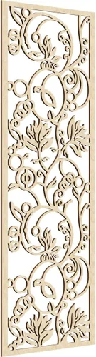 Vista 67 de Ekena Millwork WALW10X25X0250CAPCH Paneles de pared de madera con calado decorativo caspio, 9 3/8 pulgadas de ancho x 24 3/8 pulgadas de alto, cereza