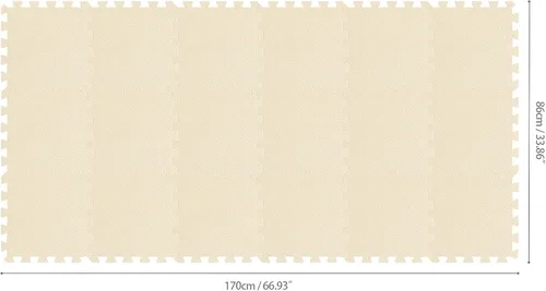 Vista 2 de qqpp Alfombrillas de Goma EVA de 18 Piezas de Espuma Entrelazadas tipo Rompecabezas para Suelo - Alfombra de Juego para Bebé para Jugar Esterilla