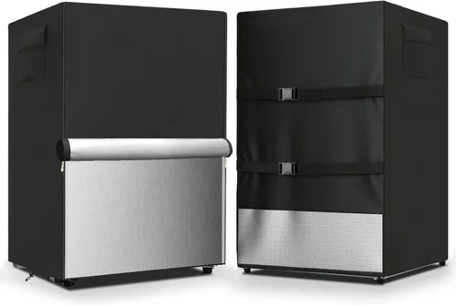 Vista 10 de Funda para refrigerador para exteriores, 600D, resistente, 100% impermeable, cubierta vertical para congelador, fundas exteriores para refrigerador.