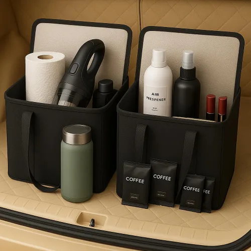 Vista 2 de musbus - Paquete de 2 bolsas aislantes reutilizables para comestibles, bolsa enfriadora plegable para comestibles, bolsa aislante grande resistente