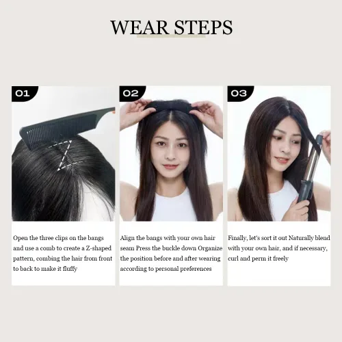 Vista 6 de Aimeolyn Toppers de cabello para mujer, cabello humano real, sin flequillo, extensiones de cabello superior para adelgazar, base de encaje Haisr