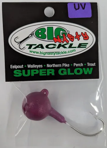 Vista 3 de Big Nasty Tackle™ Super Glow Jaw Breaker Jig 2 1/4 oz (1 paquete)