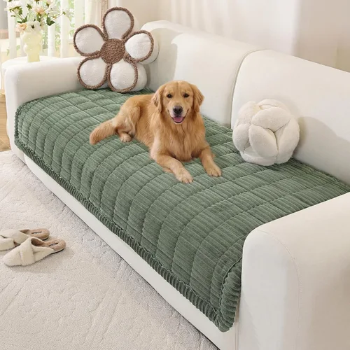 Vista 14 de Funda de sofá para perros, lavable, funda de sofá para mascotas, funda de sofá modular suave y mullida en forma de L, protector grueso apto