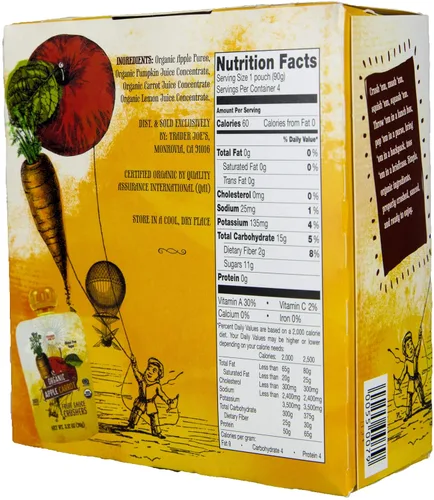 Vista 6 de Trader Joe's Trituradoras orgánicas de salsa de fruta de manzana y zanahoria