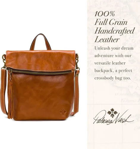 Vista 2 de Patricia Nash Luzille Leather Backpack for Women - Convertible Backpack Tote, Leather Purses for Women