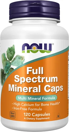 NOW Suplementos, cápsulas minerales de espectro completo, fórmula multimineral, 120 unidades (paquete de 1)