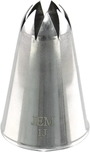 Vista 2 de Boquilla de tubería JEM pequeña curvada estrella Savoy no. 1J
