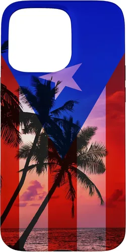 Vista 10 de Tropical Ocean Vibes Puerto Rico Flag - Funda para iPhone 17